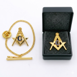 Square and Compasses Tie Tack
